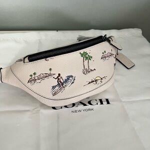 Coach Leather  Belt Bag